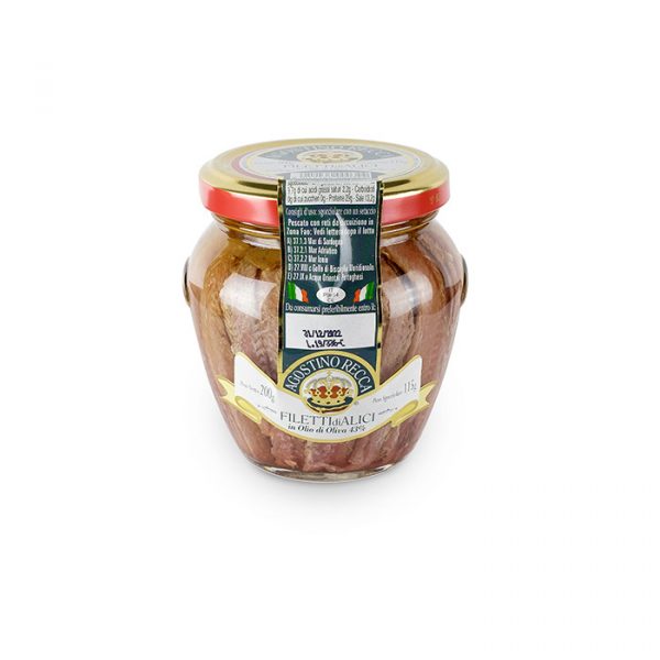 Filetti di alici in olio dimoliva RECCA - Vendita online - Neronatura