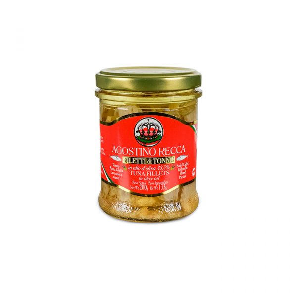 Filetti di tonno in olio di oliva RECCA - Vendita online - Neronatura